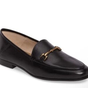 Sam Edelman Loraine Black Loafers with Gold Accent
